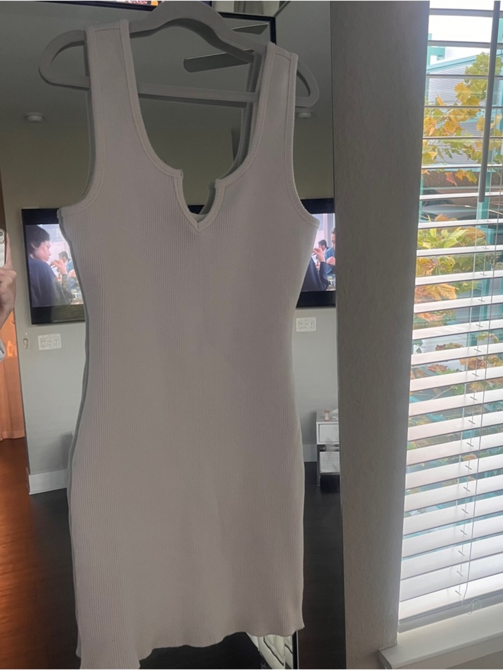 bodycon sweater knit sleeveless mini dress  🤍